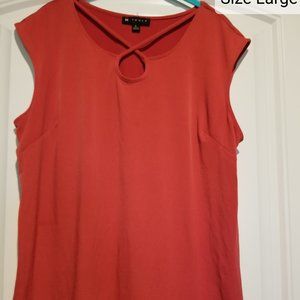 NTouch, sleeveless blouse, size Large, red